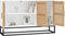 vidaXL - Dressoir - 105x30x65 - cm - bewerkt - hout - wit