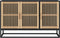 vidaXL - Dressoir - 105x30x65 - cm - bewerkt - hout - zwart