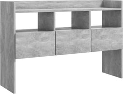 vidaXL - Dressoir - 105x30x70 - cm - bewerkt - hout - betongrijs