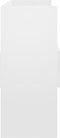 vidaXL - Dressoir - 105x30x70 - cm - bewerkt - hout - hoogglans - wit