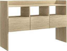 vidaXL - Dressoir - 105x30x70 - cm - bewerkt - hout - sonoma - eikenkleurig
