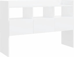 vidaXL - Dressoir - 105x30x70 - cm - bewerkt - hout - wit