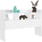 vidaXL - Dressoir - 105x30x70 - cm - bewerkt - hout - wit