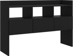 vidaXL - Dressoir - 105x30x70 - cm - bewerkt - hout - zwart