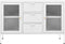 vidaXL - Dressoir - 105x35x70 - cm - staal - en - gehard - glas - wit