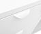 vidaXL - Dressoir - 105x35x70 - cm - staal - en - gehard - glas - wit