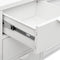 vidaXL - Dressoir - 105x35x70 - cm - staal - en - gehard - glas - wit