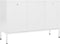 vidaXL - Dressoir - 105x35x70 - cm - staal - en - gehard - glas - wit