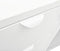 vidaXL - Dressoir - 105x35x70 - cm - staal - en - gehard - glas - wit
