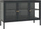 vidaXL - Dressoir - 105x35x70 - cm - staal - en - glas - antracietkleurig