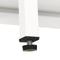 vidaXL - Dressoir - 105x35x70 - cm - staal - en - glas - wit