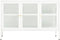 vidaXL - Dressoir - 105x35x70 - cm - staal - en - glas - wit