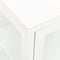 vidaXL - Dressoir - 105x35x70 - cm - staal - en - glas - wit