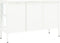 vidaXL - Dressoir - 105x35x70 - cm - staal - en - glas - wit