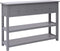 vidaXL - Dressoir - 108x30x76 - cm - massief - paulowniahout - grijs