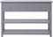 vidaXL - Dressoir - 108x30x76 - cm - massief - paulowniahout - grijs