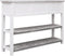 vidaXL - Dressoir - 108x30x76 - cm - massief - paulowniahout - antiekgrijs