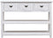 vidaXL - Dressoir - 108x30x76 - cm - massief - paulowniahout - antiekwit