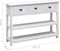 vidaXL - Dressoir - 108x30x76 - cm - massief - paulowniahout - antiekwit