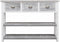 vidaXL - Dressoir - 108x30x76 - cm - massief - paulowniahout - antiekgrijs