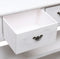 vidaXL - Dressoir - 108x30x76 - cm - massief - paulowniahout - antiekwit