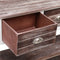 vidaXL - Dressoir - 108x30x76 - cm - massief - paulowniahout - antiekbruin