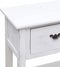 vidaXL - Dressoir - 108x30x76 - cm - massief - paulowniahout - antiekwit