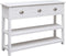 vidaXL - Dressoir - 108x30x76 - cm - massief - paulowniahout - wit