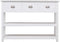 vidaXL - Dressoir - 108x30x76 - cm - massief - paulowniahout - wit