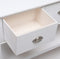 vidaXL - Dressoir - 108x30x76 - cm - massief - paulowniahout - wit