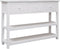 vidaXL - Dressoir - 108x30x76 - cm - massief - paulowniahout - wit
