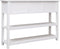 vidaXL - Dressoir - 108x30x76 - cm - massief - paulowniahout - wit