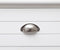 vidaXL - Dressoir - 108x30x76 - cm - massief - paulowniahout - wit