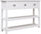 vidaXL - Dressoir - 108x30x76 - cm - massief - paulowniahout - wit