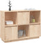vidaXL - Dressoir - 110,5x35x80 - cm - massief - grenenhout