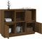 vidaXL - Dressoir - 110,5x35x80 - cm - massief - grenenhout - honingbruin