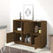 vidaXL - Dressoir - 110,5x35x80 - cm - massief - grenenhout - honingbruin