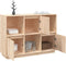 vidaXL - Dressoir - 110,5x35x80 - cm - massief - grenenhout