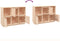 vidaXL - Dressoir - 110,5x35x80 - cm - massief - grenenhout