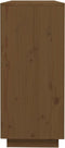 vidaXL - Dressoir - 110,5x35x80 - cm - massief - grenenhout - honingbruin