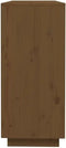 vidaXL - Dressoir - 110,5x35x80 - cm - massief - grenenhout - honingbruin