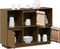vidaXL - Dressoir - 110,5x35x80 - cm - massief - grenenhout - honingbruin