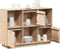 vidaXL - Dressoir - 110,5x35x80 - cm - massief - grenenhout