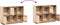 vidaXL - Dressoir - 110,5x35x80 - cm - massief - grenenhout
