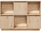 vidaXL - Dressoir - 110,5x35x80 - cm - massief - grenenhout
