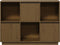 vidaXL - Dressoir - 110,5x35x80 - cm - massief - grenenhout - honingbruin