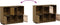 vidaXL - Dressoir - 110,5x35x80 - cm - massief - grenenhout - honingbruin