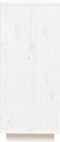 vidaXL - Dressoir - 110,5x35x80 - cm - massief - grenenhout - wit