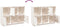 vidaXL - Dressoir - 110,5x35x80 - cm - massief - grenenhout - wit