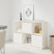 vidaXL - Dressoir - 110,5x35x80 - cm - massief - grenenhout - wit